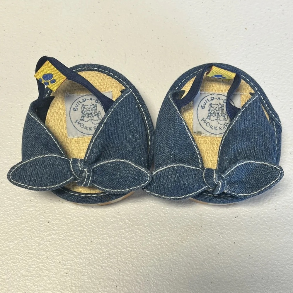 Build A Bear Denim Sandals Stuffed Animal Clothes BAB